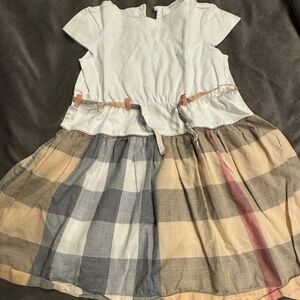 Burberry Kids Dress - Cream, Blue, Tan, Pink